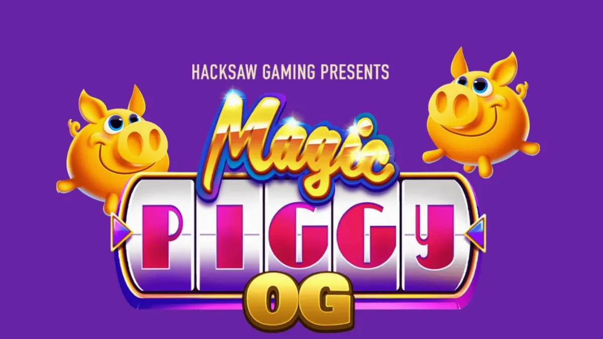 Magic Piggy OG slot game interface na may neon lights at piggy banks