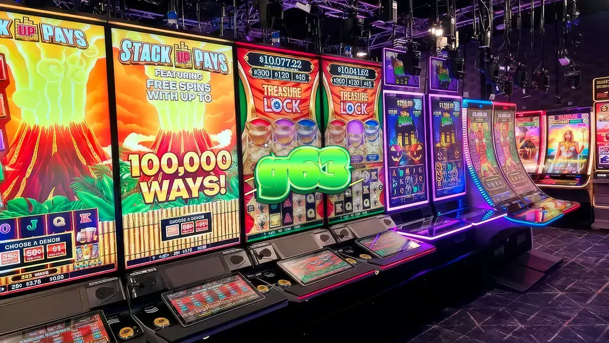 Isang screenshot ng live-streamed slot machine interface sa isang online casino.